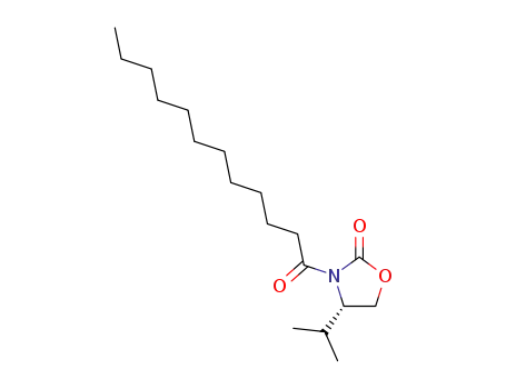 2-Oxazolidinone, 4-(1-methylethyl)-3-(1-oxododecyl)-, (S)-