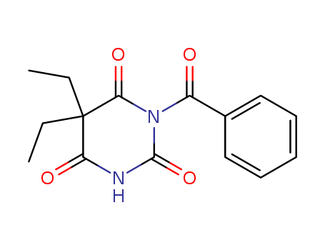 2,4,6(1H,3H,5H)-Pyrimidinetrione, 1-benzoyl-5,5-diethyl-