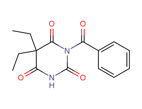 2,4,6(1H,3H,5H)-Pyrimidinetrione, 1-benzoyl-5,5-diethyl-