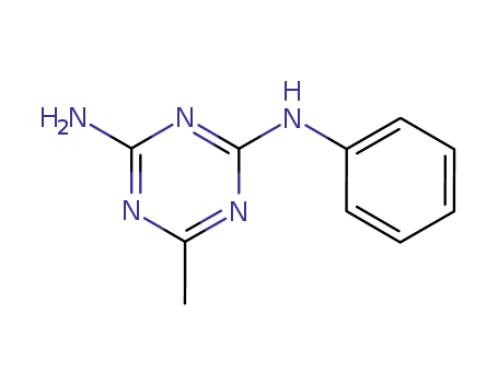 Molecular Structure of 7426-35-9 (6-METHYL-N-PHENYL-1,3,5-TRIAZINE-2,4-DIAMINE)