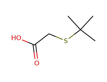 Molecular Structure of 24310-22-3 ([(1,1-dimethylethyl)thio]acetic acid)