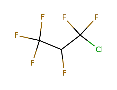 Molecular Structure of 359-58-0 (1-CHLORO-1,1,2,3,3,3-HEXAFLUOROPROPANE)