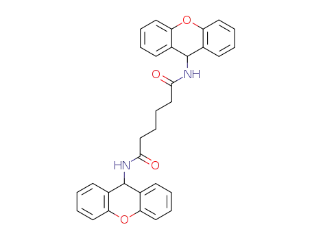 Molecular Structure of 6265-27-6 (N,N-bis(9H-xanthen-9-yl)hexanediamide)