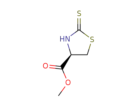 Molecular Structure of 80963-80-0 ((-)-methyl (R)-2-thioxothiazolidine-4-carboxylate)