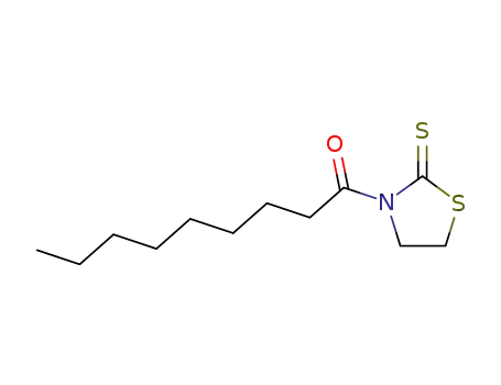 Molecular Structure of 74472-23-4 (2-Thiazolidinethione, 3-(1-oxononyl)-)