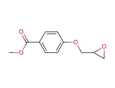 Molecular Structure of 5535-03-5 (4-(2-Oxiranylmethoxy)benzoic Acid Methyl Ester)