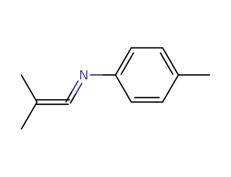 Molecular Structure of 18779-86-7 (Benzenamine, 4-methyl-N-(2-methyl-1-propenylidene)-)