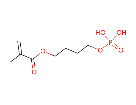 Molecular Structure of 40074-59-7 (2-Propenoic acid, 2-methyl-, 4-(phosphonooxy)butyl ester)