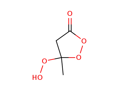 Molecular Structure of 20748-96-3 (5-hydroperoxy-5-methyl-1,2-dioxolan-3-one)