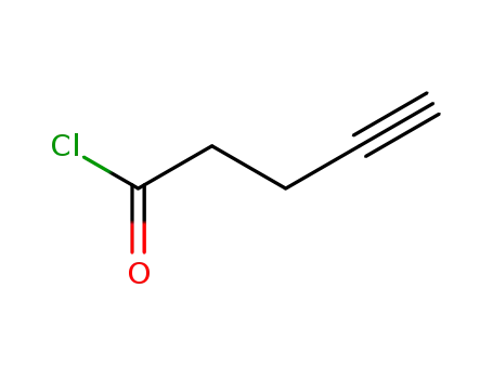 Molecular Structure of 55183-44-3 (4-Pentynoyl chloride)