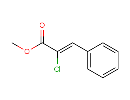 2-Propenoic acid, 2-chloro-3-phenyl-, methyl ester, (E)-