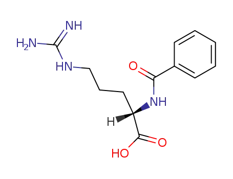 Molecular Structure of 154-92-7 (N-ALPHA-BENZOYL-L-ARGININE)