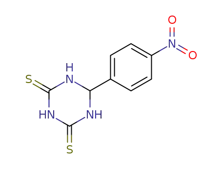 Molecular Structure of 61851-97-6 (1,3,5-Triazine-2,4(1H,3H)-dithione, dihydro-6-(4-nitrophenyl)-)