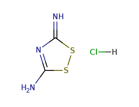3H-1,2,4-Dithiazol-5-amine,3-imino-, hydrochloride (1:1) cas  28077-65-8