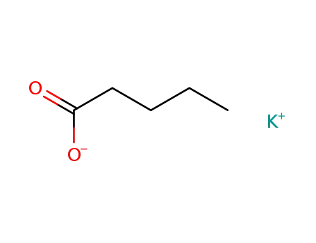 Molecular Structure of 19455-21-1 (potassium valerate)