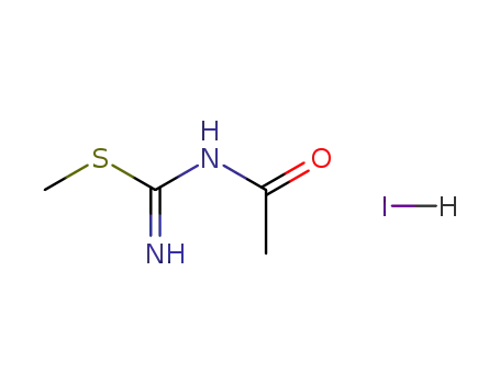 Molecular Structure of 924-51-6 ((NZ)-N-(amino-methylsulfanyl-methylidene)acetamide)