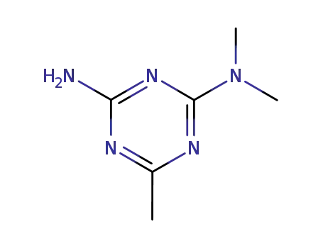Molecular Structure of 21320-31-0 (2-AMINO-4-DIMETHYLAMINO-6-METHYL-1,3,5-TRIAZINE)