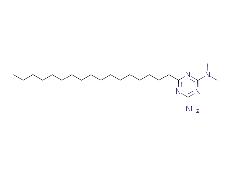 Molecular Structure of 66740-79-2 (6-heptadecyl-N,N-dimethyl-1,3,5-triazine-2,4-diamine)