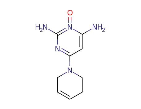 Molecular Structure of 68020-78-0 (2,4-Pyrimidinediamine, 6-(3,6-dihydro-1(2H)-pyridinyl)-, 3-oxide)