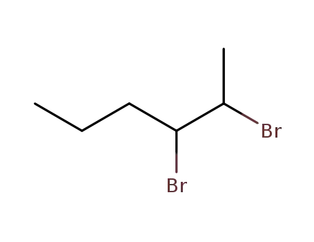 Molecular Structure of 6423-02-5 (2,3-DIBROMOHEXANE)