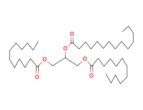 Tetradecanoic acid,
2-[(1-oxododecyl)oxy]-1-[[(1-oxododecyl)oxy]methyl]ethyl ester