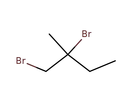 Molecular Structure of 10428-64-5 (1,2-dibromo-2-methylbutane)