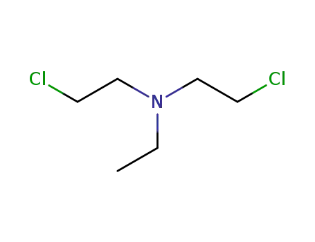 Molecular Structure of 538-07-8 (bis(2-chloroethyl)ethylamine)