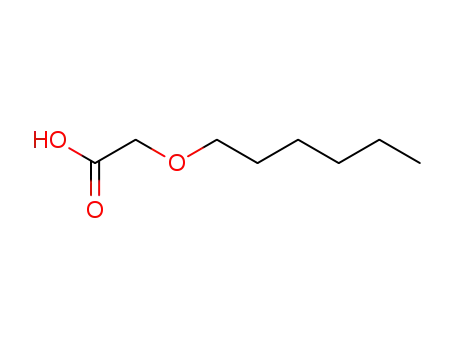 Molecular Structure of 57931-25-6 ((hexyloxy)acetic acid)