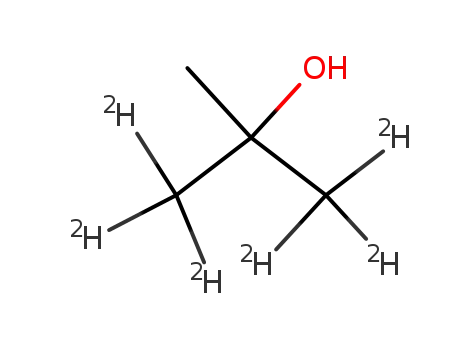 Molecular Structure of 53853-65-9 (TERT-BUTANOL-1,1,1,3,3,3-D6)