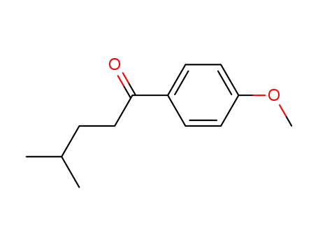 Molecular Structure of 21550-01-6 (1-Pentanone, 1-(4-methoxyphenyl)-4-methyl-)