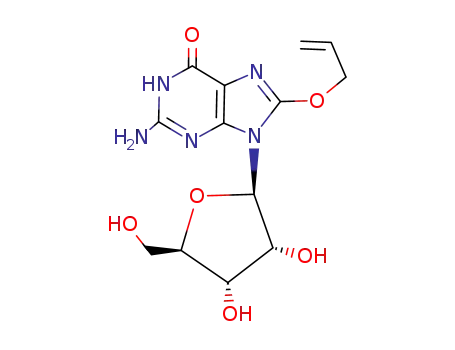 Molecular Structure of 126138-81-6 (8-(Allyloxy)guanosine)