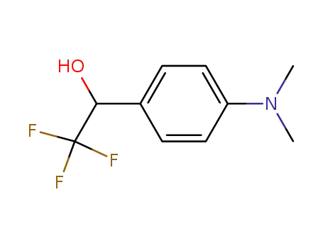 Molecular Structure of 75822-13-8 (1-(4-(diMethylaMino)phenyl)-2,2,2-trifluoroethanol)