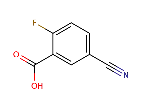 Molecular Structure of 146328-87-2 (5-CYANO-2-FLUOROBENZOIC ACID)