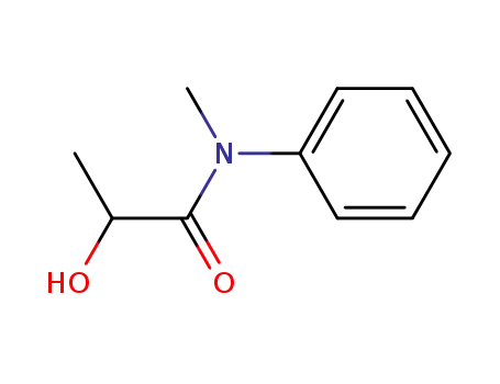 Molecular Structure of 5455-67-4 (2-hydroxy-N-methyl-N-phenylpropanamide)