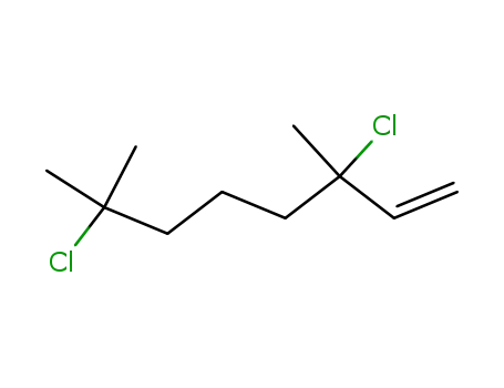 Molecular Structure of 91086-93-0 (1-Octene, 3,7-dichloro-3,7-dimethyl-)