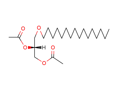 Molecular Structure of 10152-42-8 (1,2-Propanediol, 3-(hexadecyloxy)-, diacetate, (R)-)