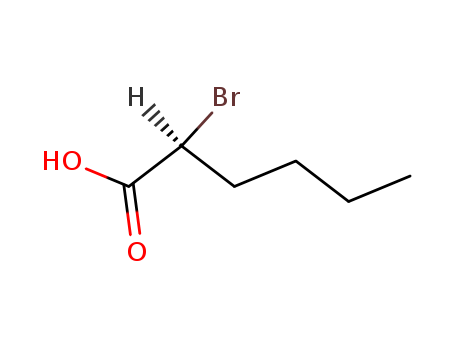 Hexanoic acid, 2-bromo-, (2S)-