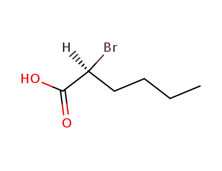 Hexanoic acid, 2-bromo-, (2S)-