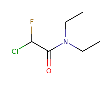 Molecular Structure of 364-94-3 (N,N-DIETHYL CHLOROFLUOROACETAMIDE)