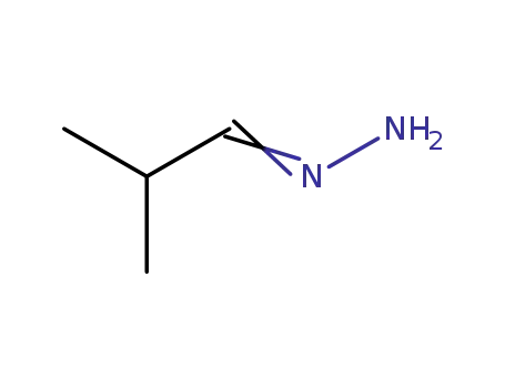 Molecular Structure of 29443-46-7 (Propanal, 2-methyl-, hydrazone)