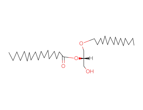 Molecular Structure of 58587-75-0 (Octadecanoic acid, 2-(hexadecyloxy)-1-(hydroxymethyl)ethyl ester, (S)-)
