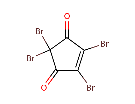 2,3,5,5-tetrabromocyclopent-2-ene-1,4-dione cas  18838-41-0