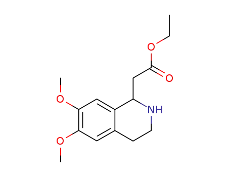 1-Isoquinolineacetic acid, 1,2,3,4-tetrahydro-6,7-dimethoxy-, ethyl ester