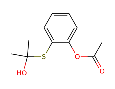 Phenol, 2-[(1-hydroxy-1-methylethyl)thio]-, 1-acetate