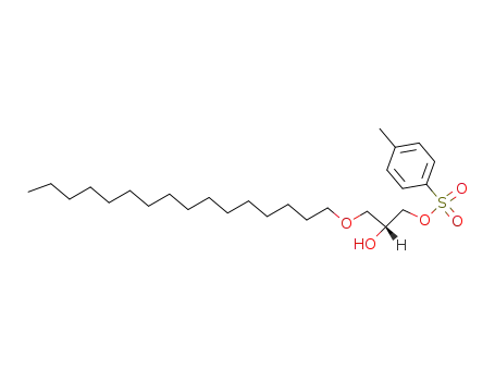 Molecular Structure of 120019-37-6 (1,2-Propanediol, 3-(hexadecyloxy)-, 1-(4-methylbenzenesulfonate), (R)-)