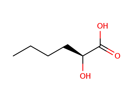Molecular Structure of 70267-26-4 (Hexanoic acid, 2-hydroxy-, (2S)-)