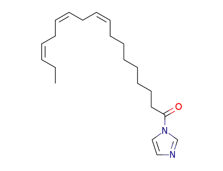 Molecular Structure of 64833-93-8 (1H-Imidazole, 1-(1-oxo-9,12,15-octadecatrienyl)-, (Z,Z,Z)-)