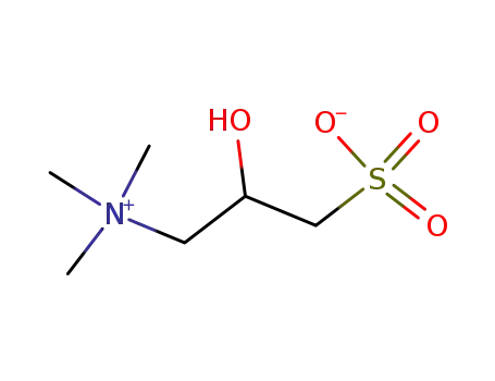 Molecular Structure of 7013-36-7 (1-Propanaminium,2-hydroxy-N,N,Ntrimethyl- 3-sulfo-,inner salt )