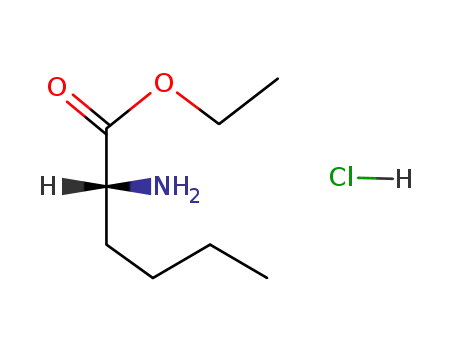 Molecular Structure of 127641-81-0 (Ethyl D-norleucinate hydrochloride)