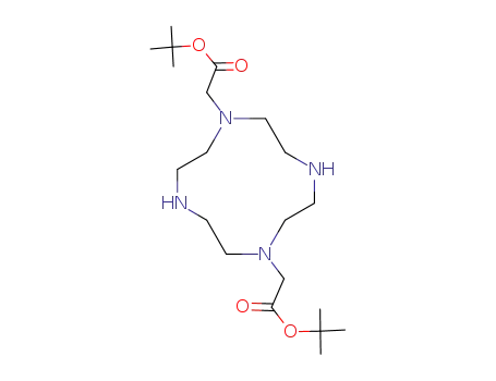 Molecular Structure of 162148-48-3 (1,7-Bis(tert-butoxycarbonylmethyl)-1,4,7,10-tetraazacyclododecane)